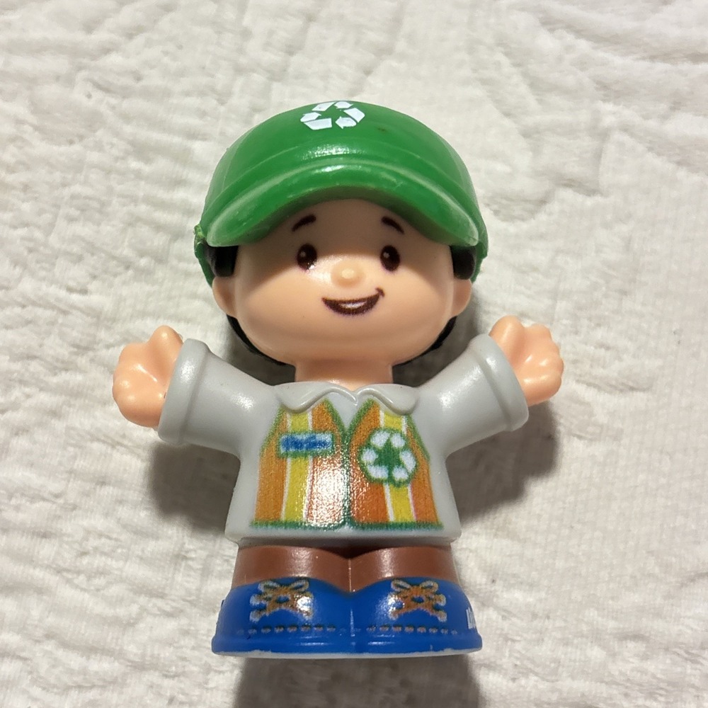 Fisher-Price Little People Recycle Worker Trash Man